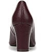 Naturalizer Ella Snake Embossed Leather Pointed Toe Block Heel Pumps - Image 3