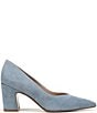 Naturalizer Ella Suede Pointed Toe Block Heel Pumps - Image 2