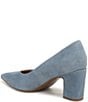 Naturalizer Ella Suede Pointed Toe Block Heel Pumps - Image 4