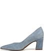 Naturalizer Ella Suede Pointed Toe Block Heel Pumps - Image 5