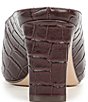 Naturalizer Emerson Crocodile Embossed Leather Snip Toe Dress Mules - Image 3