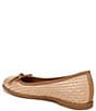 Color:Tan Straw - Image 4 - Essential Straw Slip On Bow Detail Ballet Flats
