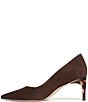 Naturalizer Estee Suede Snip Toe Tortoise Heel Pumps - Image 5