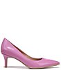 Color:Wild Rose Patent - Image 2 - Everly Patent Leather Kitten Heel Pumps