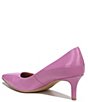 Color:Wild Rose Patent - Image 4 - Everly Patent Leather Kitten Heel Pumps