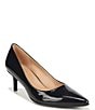 Color:French Navy Patent - Image 1 - Everly Patent Leather Kitten Heel Pumps