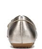 Color:Warm Silver - Image 3 - Evie Leather Ornament Detail Slip On Loafers