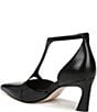 Naturalizer Ezlyn Leather Pointed Toe T-Strap Dress Pumps - Image 6