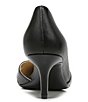 Color:Black - Image 3 - Ezra Leather Cut Out Kitten Heel Pumps