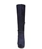 Color:French Navy - Image 6 - Fenna Suede Platform Knee High Dress Boots
