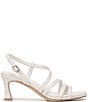 Color:Warm White - Image 2 - Galaxy Leather Strappy Sandals