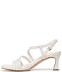 Color:Warm White - Image 5 - Galaxy Leather Strappy Sandals