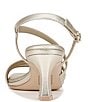 Color:Champagne - Image 3 - Galaxy Strappy Metallic Dress Sandals