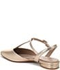 Naturalizer Harlie Metallic Leather Pointed Toe T-Strap Dress Flats - Image 4