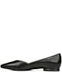 Color:Black - Image 5 - Havana Leather Slip-On Dress Flats