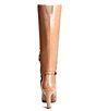 Color:Cafe - Image 3 - Henny Leather Knee-High Buckle Detail Tall Dress Boots