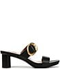 Naturalizer Ida Leather Buckle Hardware Dress Slide Sandals - Image 2