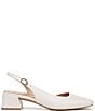 Color:White - Image 2 - Jayla Leather D'orsay Slingback Dress Pumps