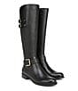 Color:Black - Image 6 - Jessie Tall Leather Buckle Riding Boots