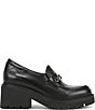 Naturalizer Jolee Leather Lug Sole Chain Loafers - Image 2