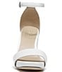 Color:White - Image 6 - Joy Ankle Strap Leather Square Toe Block Heel Dress Sandals