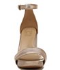 Color:Light Bronze - Image 6 - Joy Metallic Leather Square Toe Block Heel Dress Sandals
