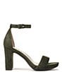 Naturalizer Joy Suede Square Toe Ankle Strap Dress Sandals - Image 2