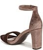Naturalizer Joy Velvet Square Toe Ankle Strap Dress Sandals - Image 4