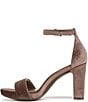 Naturalizer Joy Velvet Square Toe Ankle Strap Dress Sandals - Image 5