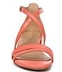 Color:Apricot Blush - Image 6 - June Leather Strappy Crisscross Dress Sandals