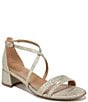Color:Cremosa Taupe - Image 1 - June Woven Leather Strappy Crisscross Dress Sandals