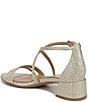 Color:Cremosa Taupe - Image 4 - June Woven Leather Strappy Crisscross Dress Sandals