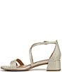 Color:Cremosa Taupe - Image 5 - June Woven Leather Strappy Crisscross Dress Sandals