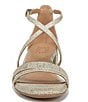 Color:Cremosa Taupe - Image 6 - June Woven Leather Strappy Crisscross Dress Sandals
