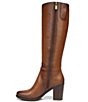 Color:Cider Spice - Image 5 - Kalina Narrow Calf Leather Tall Shaft Boots