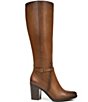 Color:Cider Spice Wide Calf - Image 2 - Kalina Wide Calf Leather Tall Shaft Boots