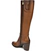 Color:Cider Spice Wide Calf - Image 4 - Kalina Wide Calf Leather Tall Shaft Boots