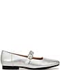 Color:Silver - Image 2 - Kelly Leather Mary Jane Flats