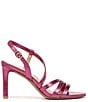 Color:Fuchsia - Image 2 - Kimberly Strappy Metallic Leather Dress Sandals