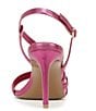 Color:Fuchsia - Image 3 - Kimberly Strappy Metallic Leather Dress Sandals