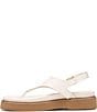 Naturalizer Laurel Croco Embossed Leather Thong Platform Sandals - Image 5