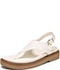 Naturalizer Laurel Croco Embossed Leather Thong Platform Sandals - Image 6