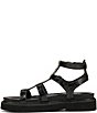 Naturalizer Lexie Croco Embossed Leather Platform Gladiator Sandals - Image 5