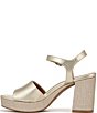 Naturalizer Lilly Metallic Ankle Strap Platform Dress Sandals - Image 5