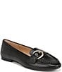 Color:Black - Image 1 - Lola Leather Buckle Detail Loafers