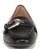 Color:Black - Image 6 - Lola Leather Buckle Detail Loafers