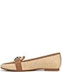 Color:Warm Tan - Image 4 - Lola Straw Buckle Detail Loafers