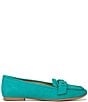 Color:Jade Green - Image 2 - Lola Suede Buckle Detail Loafers