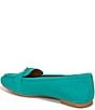 Color:Jade Green - Image 4 - Lola Suede Buckle Detail Loafers