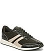 Naturalizer Lorena Suede Snake Print Accent Sneakers - Image 1